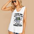 Take Me Back To The Nineties 90's Retro Gamer Nostalgia Women's V-Neck Tank Top