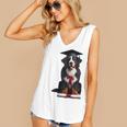 Bernese Mountain Dog Graduation Cap Graduate Training School For Men Women Girls Kids Women's V-Neck Tank Top