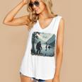 Bigfoot Sasquatch & Loch Ness Monster Introvert Bruh Women's V-Neck Tank Top Bigfoot Sasquatch & Loch Ness Monster Introvert Bruh Women's V-Neck Tank Top
