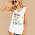 Book Chapter Verse Christian Bible Reformed Theology Women's V-Neck Tank Top