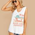 Book Girl Summer Book Reading Retro Sunset Women's V-Neck Tank Top