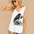 Book Raven Vintage Dark Academia Literature Reading Women's V-Neck Tank Top Book Raven Vintage Dark Academia Literature Reading Women's V-Neck Tank Top