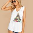 All Booked For Christmas Book Christmas Tree Lights Xmas Women's V-Neck Tank Top All Booked For Christmas Book Christmas Tree Lights Xmas Women's V-Neck Tank Top