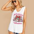 All Booked For Valentines Book Lover Teachers Women's V-Neck Tank Top