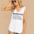 Bookish Book Nerd Introvert Reading Addiction Bookworm Women's V-Neck Tank Top