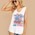 Books Fireworks And Freedom 4th Of July Book Lover Women's V-Neck Tank Top Books Fireworks And Freedom 4th Of July Book Lover Women's V-Neck Tank Top