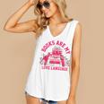 Books Are My Love Language Valentine Book Lover Women's V-Neck Tank Top