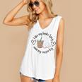 I Like My Books Spicy And My Coffee Icy Books Booktok Women's V-Neck Tank Top