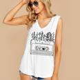 Cassette Tee 80s 90s Retro Party Costume Nostalgia Cassette Women's V-Neck Tank Top