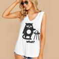 Cat What Humor Introvert Anti-Social Women's V-Neck Tank Top Cat What Humor Introvert Anti-Social Women's V-Neck Tank Top