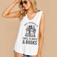 Cats Plants And Books Shirt Plant Lover Gardening Women's V-Neck Tank Top Cats Plants And Books Shirt Plant Lover Gardening Women's V-Neck Tank Top