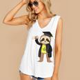 Class Of 2022 Sloth Graduation Masters College High School Women's V-Neck Tank Top