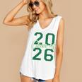 Class Of 2026 Graduation Varsity Green And On The Back Women's V-Neck Tank Top