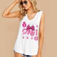Class Of 2026 Senior Coquette Pink Bow Graduation Family Premium Tri-Blend Women's V-Neck Tank Top