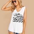 Class Of 2035 Senior Retro 2035 Grad Graduate Graduation Women's V-Neck Tank Top