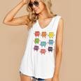 Color Our World Book Lover Reading Bookworm Reader Women's V-Neck Tank Top