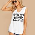 Crying Over Fictional Characters Book Lovers Women's V-Neck Tank Top