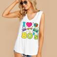 Dad I Love The 80's Retro 80s Nostalgia For Dad Premium Tri-Blend Women's V-Neck Tank Top