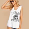 Dark Romance Shirt Women Smutt Book Merch I Have No Triggers Women's V-Neck Tank Top