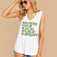 Defend Your Local Public Library For Book Lovers Women's V-Neck Tank Top