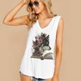 Dog Book Flower Women's V-Neck Tank Top