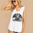 Dragon Reading Book Bookworm Books Dragon Learning Women's V-Neck Tank Top Dragon Reading Book Bookworm Books Dragon Learning Women's V-Neck Tank Top