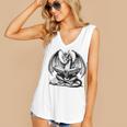 Dragon Reading Book Bookworm Books Dragon Lover Learning Women's V-Neck Tank Top