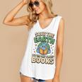 Earth Day Save Earth It´s Only Planet With Books Reader Women's V-Neck Tank Top