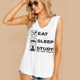 Eat Sleep Study For Bar Exam Lawyer Graduation Women's V-Neck Tank Top