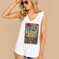 Elder Emo Floral Gothic Vintage Nostalgia Women's V-Neck Tank Top