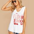 Elder Emo Retro Punk Typography Nostalgia Premium Tri-Blend Women's V-Neck Tank Top