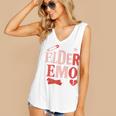 Elder Emo Retro Punk Typography Nostalgia Women's V-Neck Tank Top