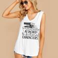 Emotionally Attached To Fictional Characters Banned Books Women's V-Neck Tank Top