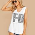 Fire Academy Graduation T-Shirt Firefighter Support Tee Women's V-Neck Tank Top