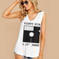 Floppy Disk Computer Nostalgia Fun PC Enthusiast History Women's V-Neck Tank Top