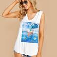 Frutiger Aero Aesthetic Tech Bubble Tea Boba Milktea Fishes Women's V-Neck Tank Top Frutiger Aero Aesthetic Tech Bubble Tea Boba Milktea Fishes Women's V-Neck Tank Top