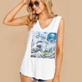 Frutiger Aero Aesthetic Tech Great Wave Of Kanagawa Fishes Raglan Baseball Tee Women's V-Neck Tank Top Frutiger Aero Aesthetic Tech Great Wave Of Kanagawa Fishes Raglan Baseball Tee Women's V-Neck Tank Top