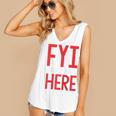 Fyi Introvert Here Raglan Baseball Tee Women's V-Neck Tank Top