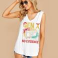 Gen X Lots Of Memories No Evidence Retro Nostalgia Humor Women's V-Neck Tank Top Gen X Lots Of Memories No Evidence Retro Nostalgia Humor Women's V-Neck Tank Top