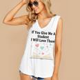 If You Give Me A Student I Will Love Them Book Magic Premium Tri-Blend Women's V-Neck Tank Top