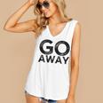 Go Away Sarcastic Antisocial Introvert Saying Women's V-Neck Tank Top Go Away Sarcastic Antisocial Introvert Saying Women's V-Neck Tank Top