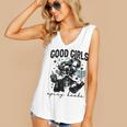 Good Girls Read Spicy Skeleton Book Club Women's V-Neck Tank Top