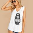 Gothic Goth Girl Woman Movie Book Art Women's V-Neck Tank Top Gothic Goth Girl Woman Movie Book Art Women's V-Neck Tank Top