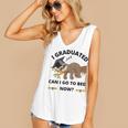 I Graduated Can I Go Back To Bed Sloth Graduation Cap Women's V-Neck Tank Top