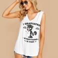 I Graduated Graduate Class 2025 Cat Graduation Women's V-Neck Tank Top