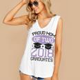 Graduation Shirt For Mom Of Twins Proud Mom Twins Tee Women's V-Neck Tank Top