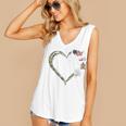 Heart Coast Guard Wife Coast Guard Graduation Wife USCG Wife Women's V-Neck Tank Top