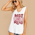 Hot Girls Read Book Lover Feminist Reader Premium Tri-Blend Women's V-Neck Tank Top Hot Girls Read Book Lover Feminist Reader Premium Tri-Blend Women's V-Neck Tank Top