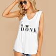 I'm Done College High School Graduation Senior Women's V-Neck Tank Top