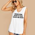 Imagine Being Afraid Of Drag Queens And Books Premium Women's V-Neck Tank Top